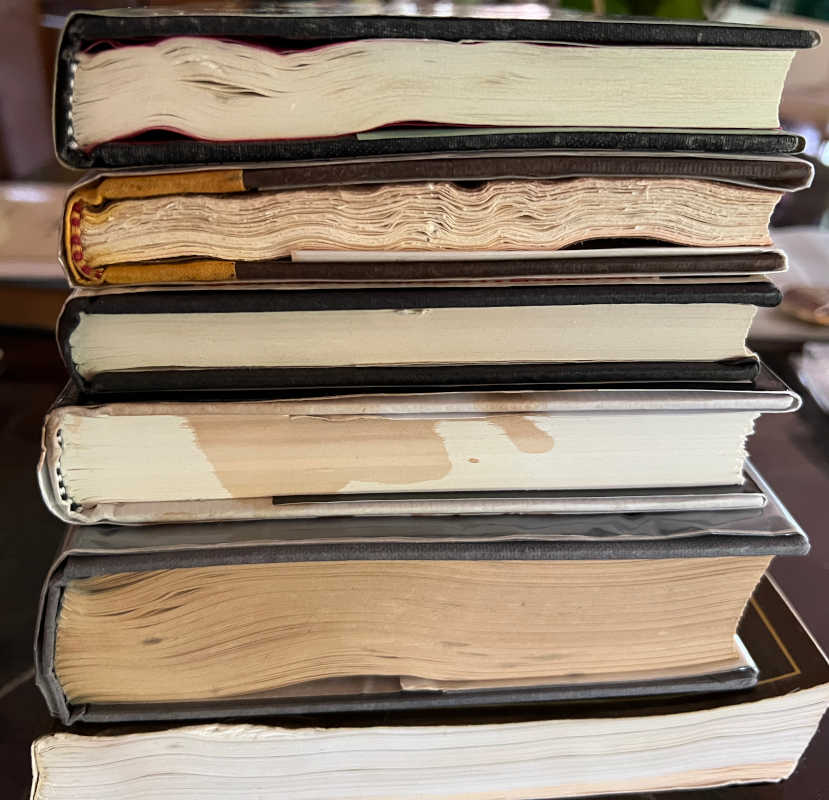 Books 'Restored' by Frsteam's (or Belfor's) Freeze Drying Process